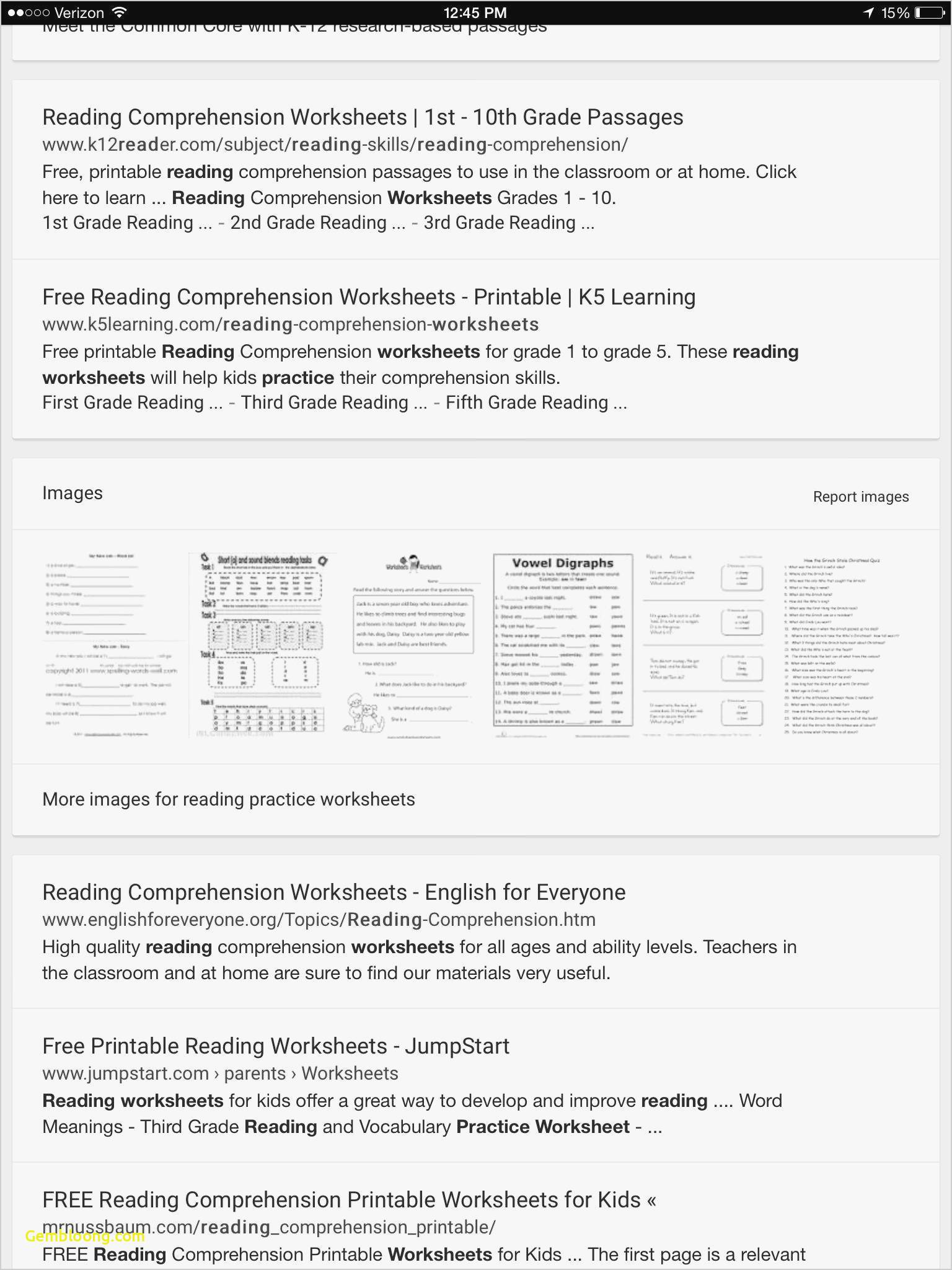 Reading Comprehension Worksheets For 1St Grade - Cramerforcongress | Third Grade Reading Worksheets Free Printable