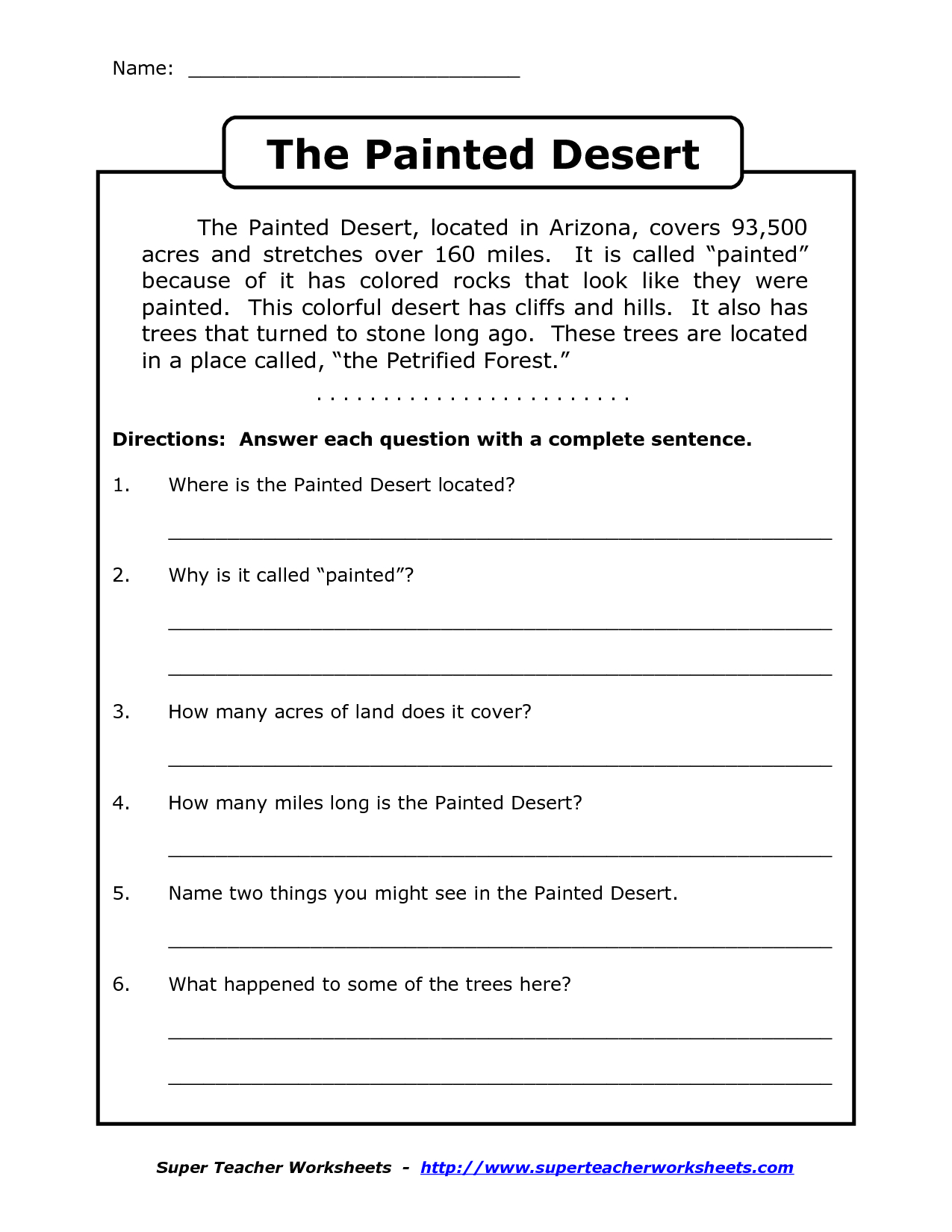Reading Worksheets For 4Th Grade | Reading Comprehension Worksheets | 4Th Grade Comprehension Worksheets Printable