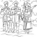 Sacagawea With Lewis And Clark Coloring Page | Free Printable | Lewis And Clark Printable Worksheets