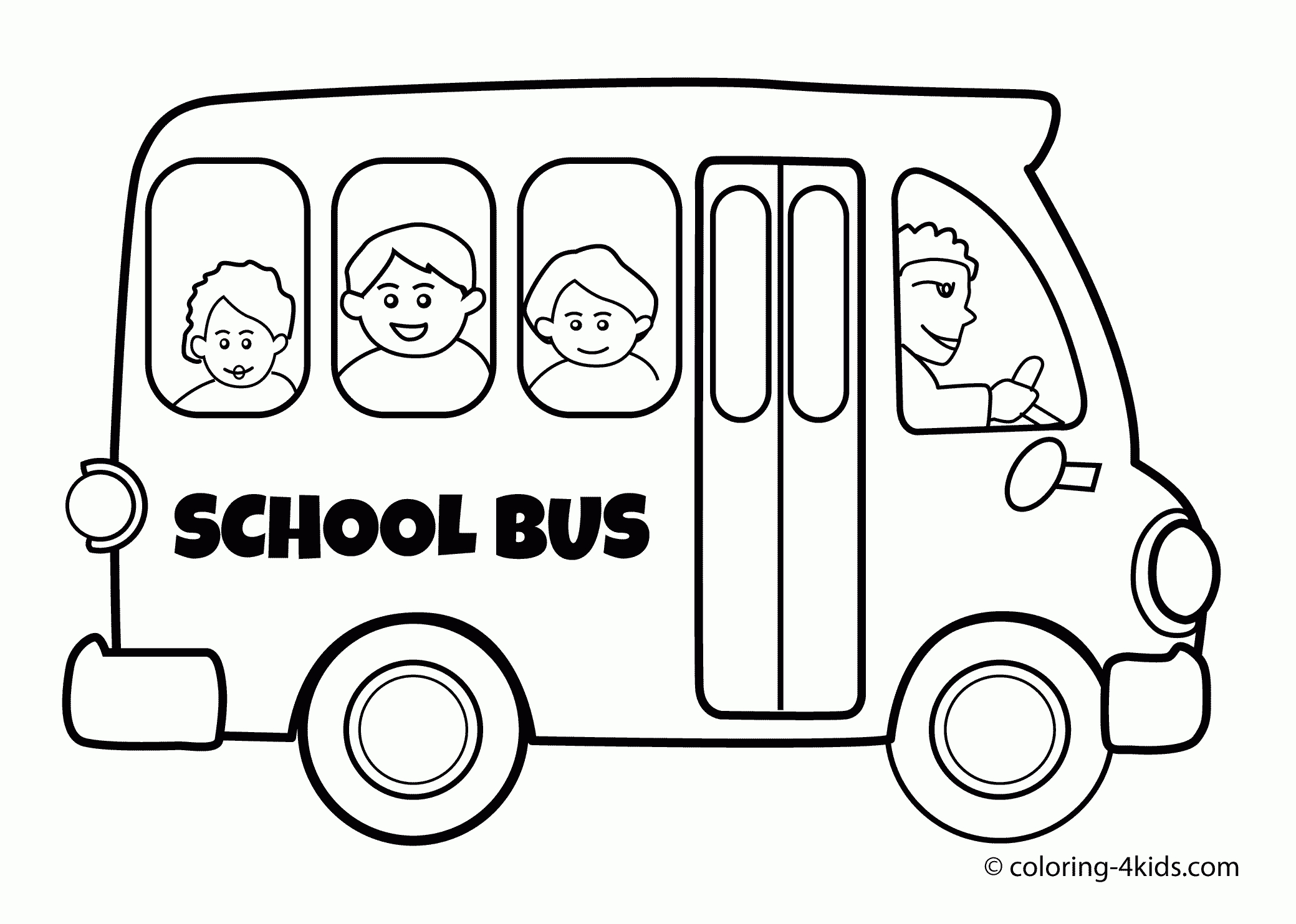 School Bus Transportation Coloring Pages For Kids, Printable | Free Printable School Bus Safety Worksheets