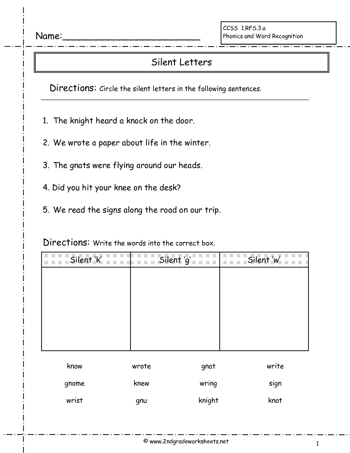 Second Grade Phonics Worksheets And Flashcards - Free Printable | Free Printable Phonics Worksheets For Second Grade