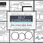 Self Expression Through Writing & Art  Free Self Esteem Worksheets | Self Esteem Printable Worksheets