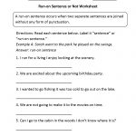 Sentences Worksheets | Run On Sentences Worksheets   Free Printable | Free Printable Sentence Correction Worksheets