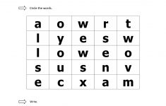 Printable Sight Word Worksheets
