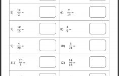 Fraction Worksheets For 6Th Grade Printable