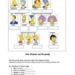 Simpsons Family Tree Worksheet   Free Esl Printable Worksheets Made | Family Tree Worksheet Printable