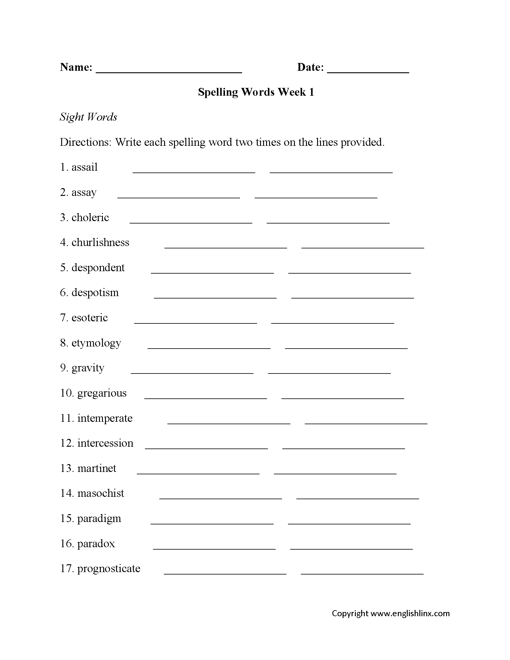 Free Printable Spelling Worksheets For Adults Printable Worksheets