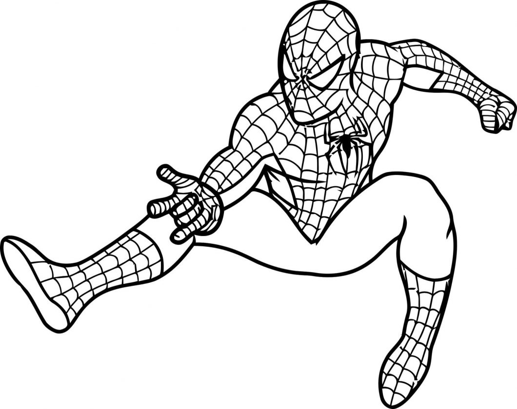 Spiderman Coloring Pages Free – With What Colour Is Spider Man Also | Spiderman Worksheets Free Printables