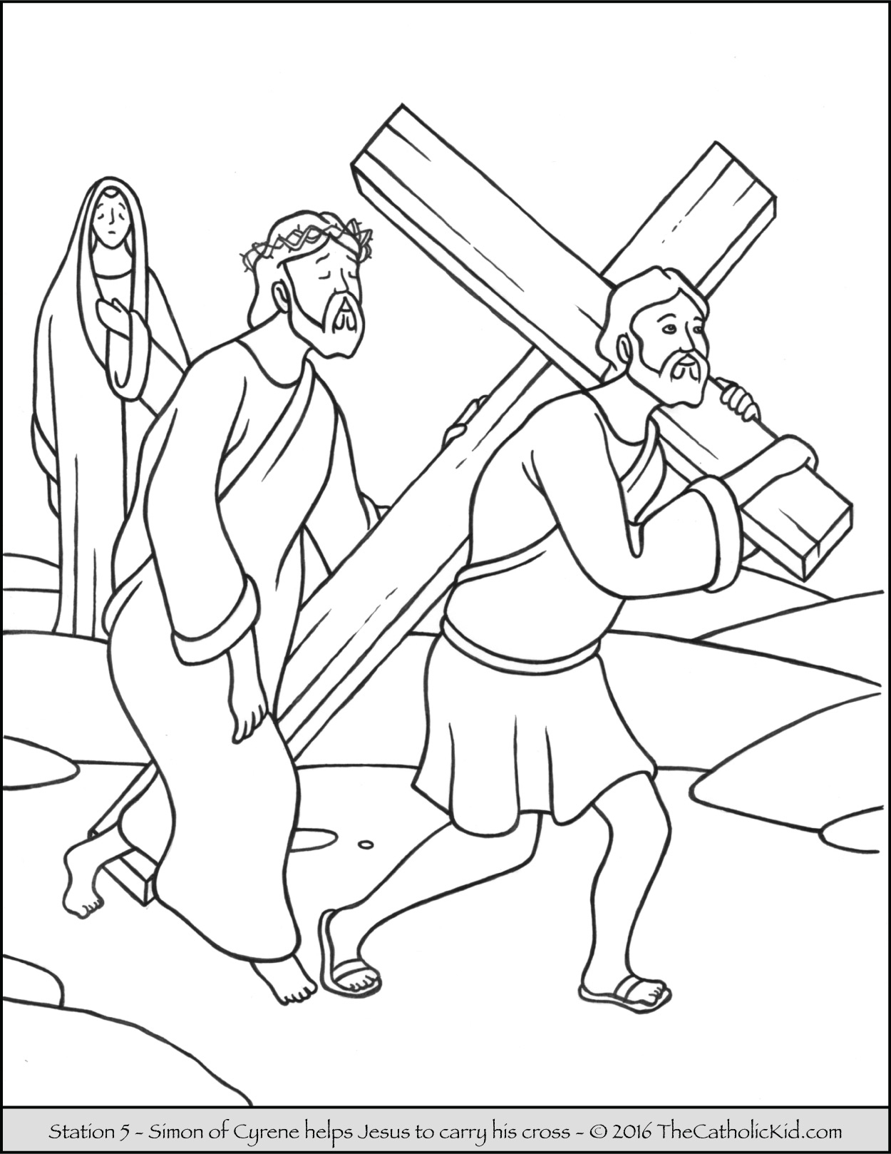 Stations Of The Cross Coloring Pages - The Catholic Kid | Stations Of The Cross Printable Worksheets