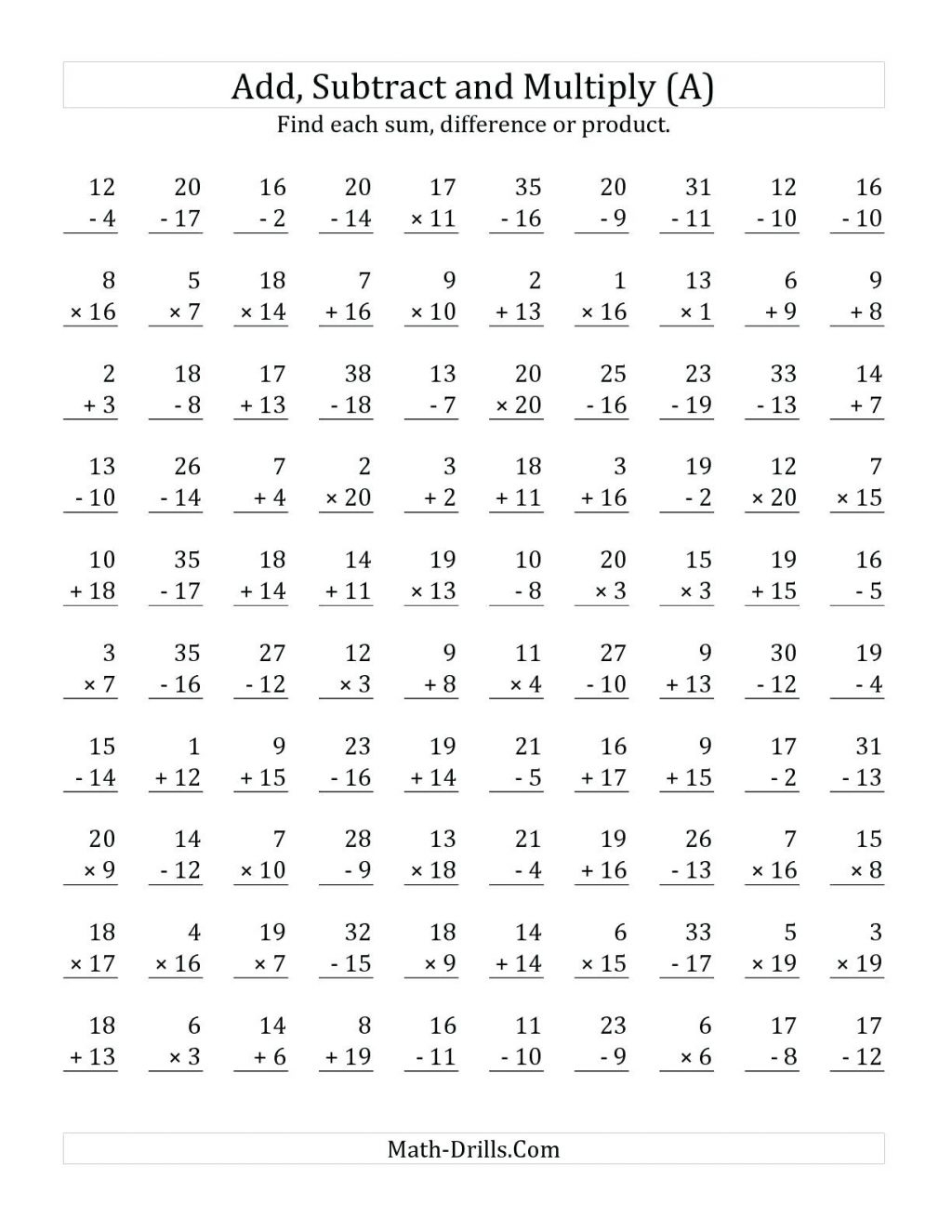 worksheet-math-in-english-grade-digit-subtraction-worksheets-year-mad-minute-math