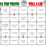 Tell The Truth/tell A Lie Board Game Worksheet   Free Esl Printable | Two Truths And A Lie Worksheet Printable