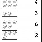 Tellen En Match Cupcakes Wfun 1 |  Printables  | Free Kindergarten | Counting Printable Worksheets For Kindergarten