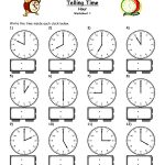 Telling Time Worksheets   Google Search | L'heure | Pinterest   Free | Free Printable Time Worksheets For Kindergarten