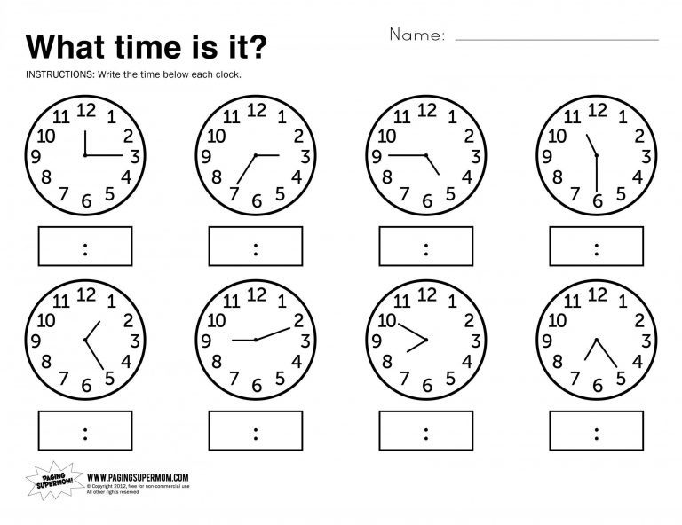 telling time worksheets grade 3 lostranquillos free printable