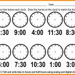 Telling Time Worksheets Printable – Worksheet Template   Free | Printable Telling Time Worksheets 1St Grade