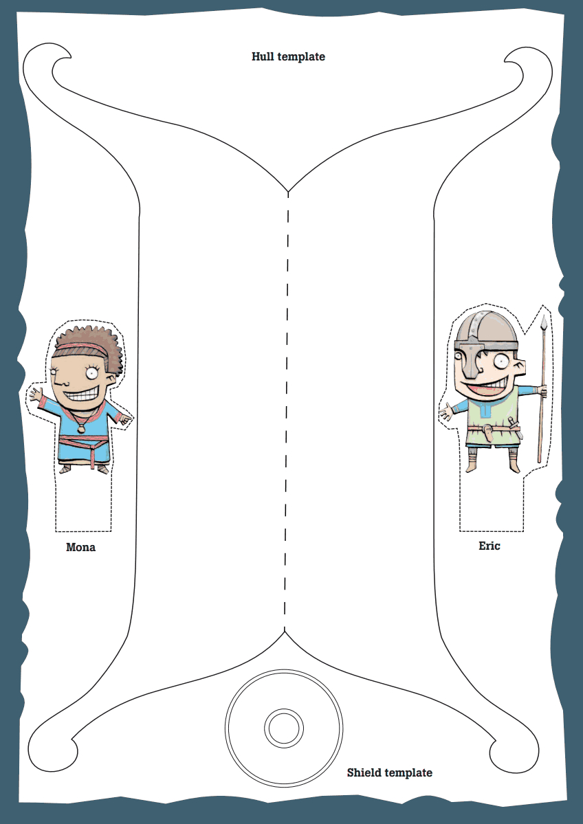 Template For A Viking Ship (Free). Create Your Own Figure Head And | Viking Worksheets Printable