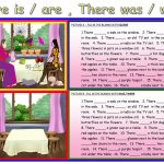There Is / Are ,there Was / Were Worksheet   Free Esl Printable | There Was There Were Printable Worksheets