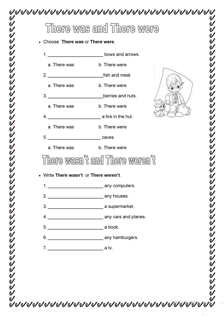 There Was And There Were Worksheet - Free Esl Printable Worksheets | There Was There Were Printable Worksheets