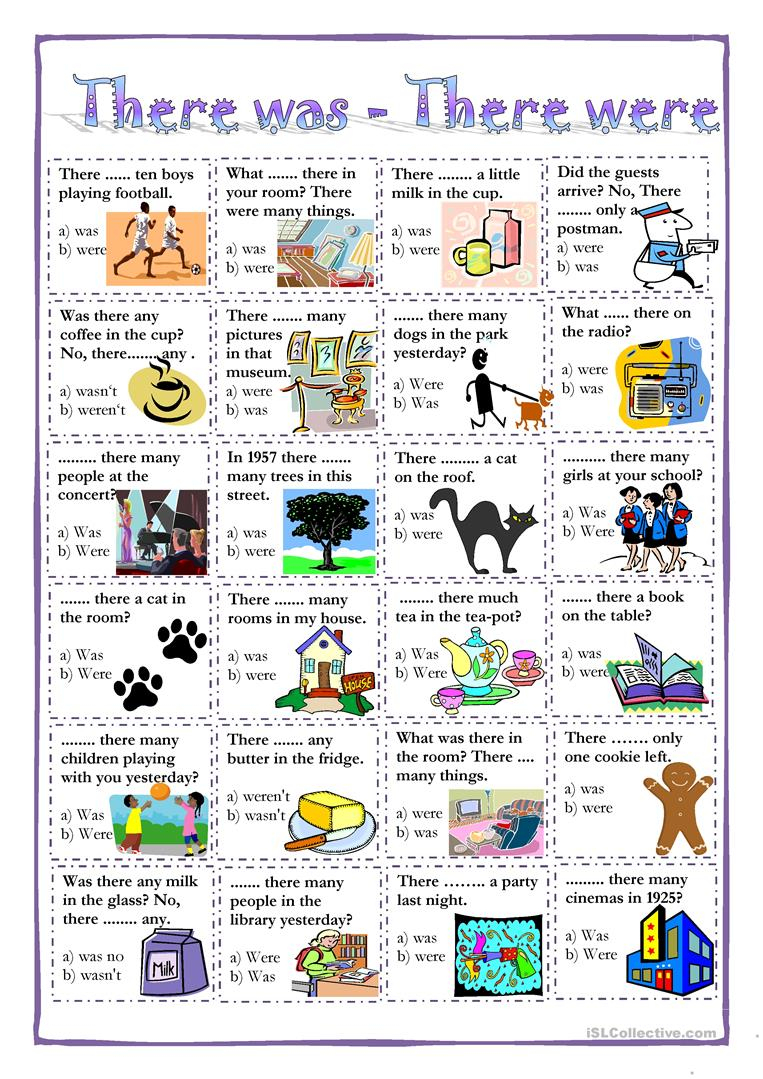 There Was - There Were Worksheet - Free Esl Printable Worksheets | There Was There Were Printable Worksheets