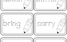 Third Grade Dolch Sight Words Tracing Flashcards | A To Z Teacher | Free Printable First Grade Sight Words Worksheets