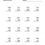 Third Grade Subtraction Worksheet Printable | Education | 3Rd Grade | Multiplication Worksheets 7Th Grade Printable