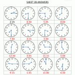 Time Worksheet O'clock, Quarter, And Half Past | Learn To Tell The Time Printable Worksheets