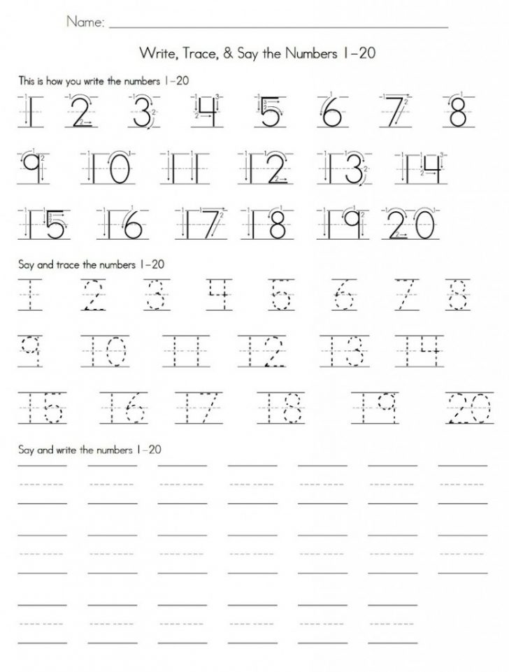 trace numbers 1 20 kiddo shelter counting worksheets 1 20 printable