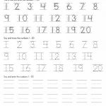 Trace Numbers 1 20 | Kiddo Shelter | Free Printable Tracing Worksheets