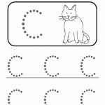 Trace The Letter C Worksheets | Alphabet And Numbers Learning   Free | Free Printable Preschool Worksheets Letter C