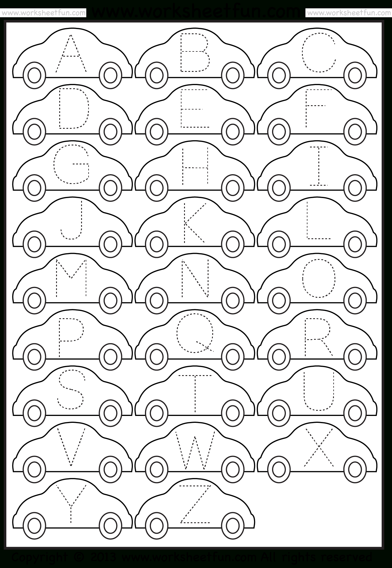 Tracing – Letter Tracing / Free Printable Worksheets – Worksheetfun | Printable Tracing Worksheets