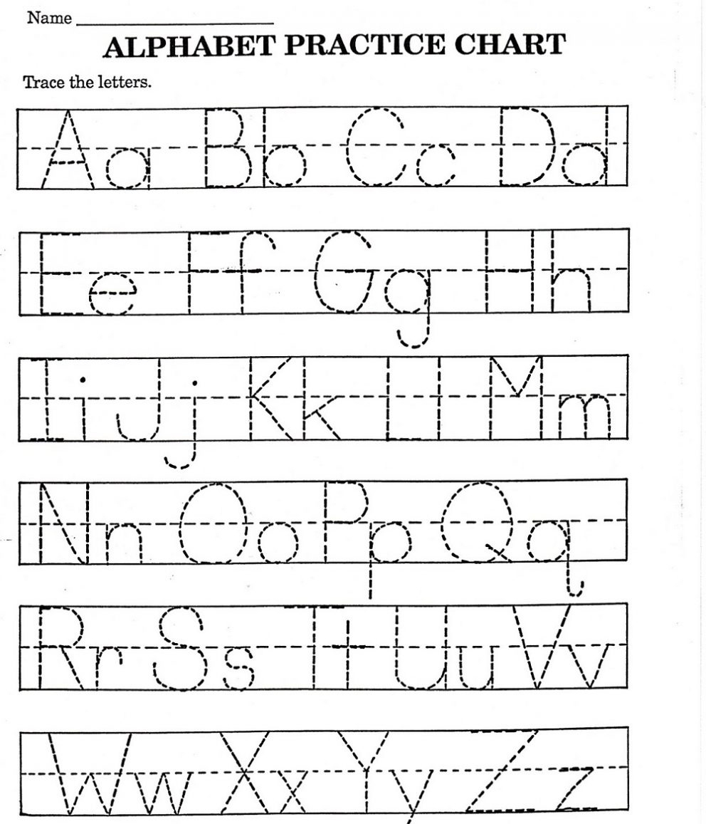 Tracing Papers For Kindergarten - Koran.sticken.co | Free Printable Abc Tracing Worksheets