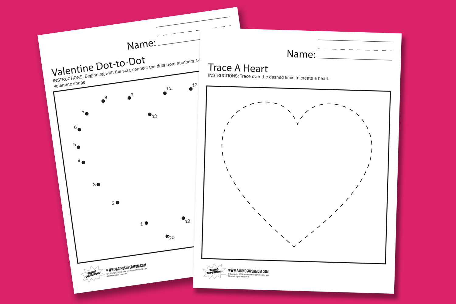 Valentine Worksheets - Paging Supermom | Free Printable Preschool Valentine Worksheets