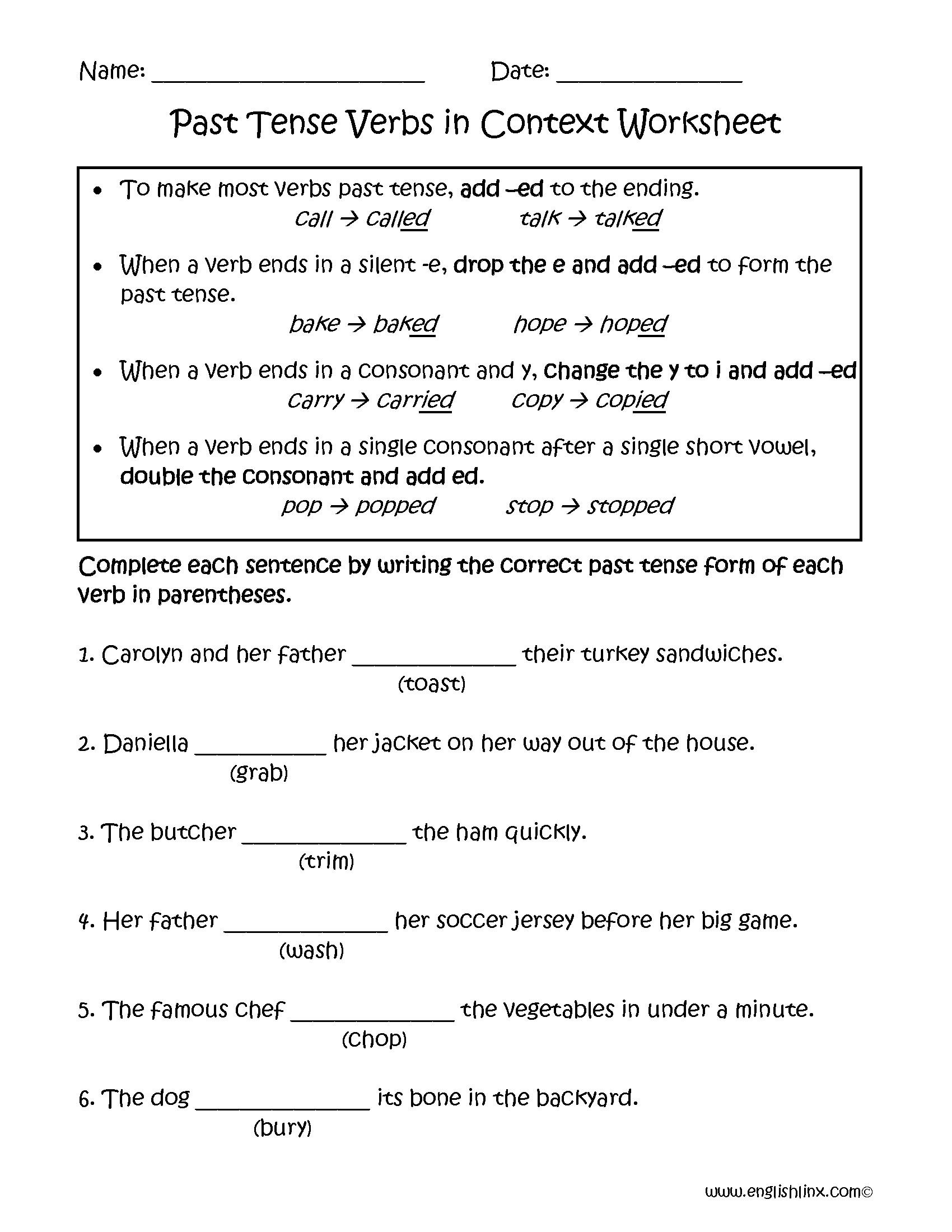 Verbs Worksheets | Verb Tenses Worksheets | Free Printable Verb Worksheets For Kindergarten