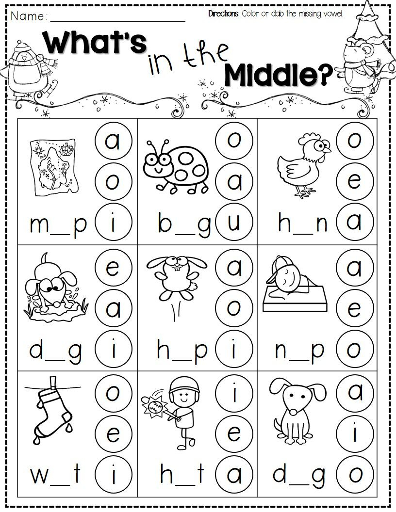 Winter Activities For Kindergarten Free | Kindergarten Literacy | Jolly Phonics Worksheets Free Printable
