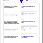 Word Problems | Third Grade Math Word Problems Printable Worksheets
