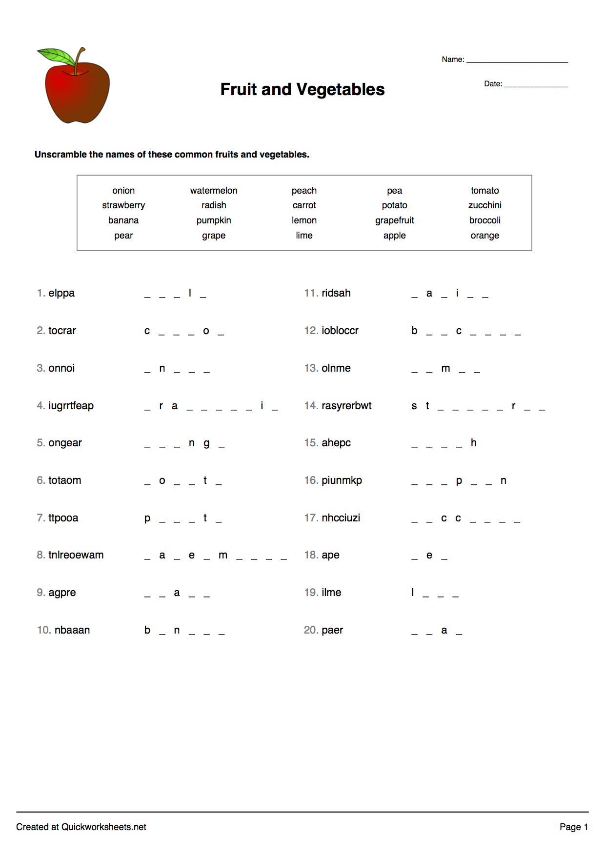 Word Scramble, Wordsearch, Crossword, Matching Pairs And Other | Free Printable Spelling Practice Worksheets